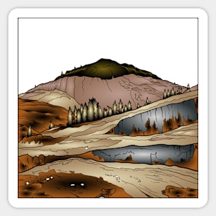 Landscapes 266 (Style:2) Sticker